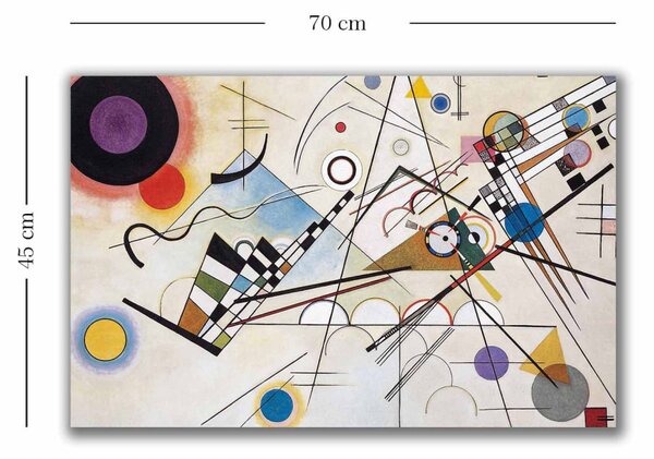 4570KANDINSKY006 Kandinsky vászonkép, 45 x 70 cm