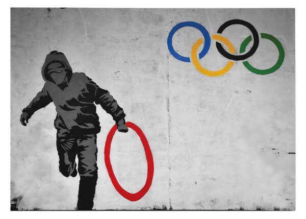 WY118 Banksy vászonkép, 70 x 100 cm