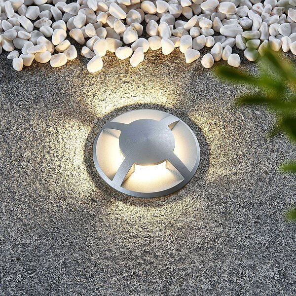 Spotlámpa Lucande, Milara, dimmable, Fémes, Terasz, Alumínium, Modern