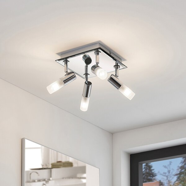 Mennyezeti Lámpa Lindby, Zela, dimmable, Fémes, Fürdőszoba, Fém, Modern
