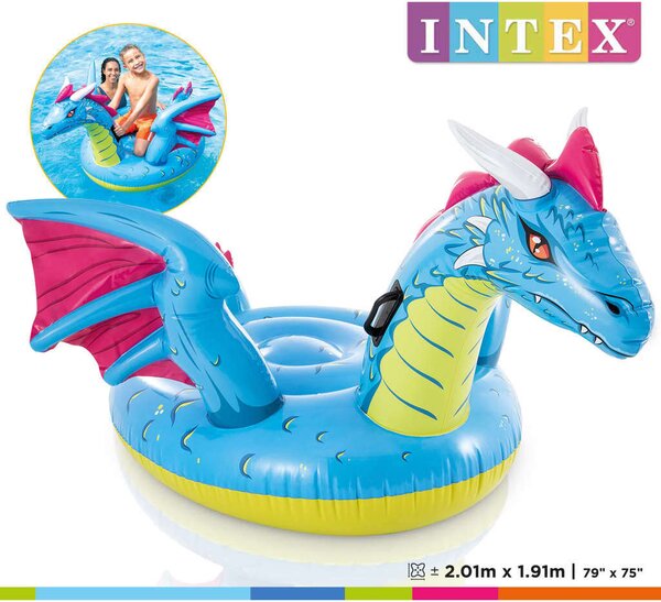INTEX Sárkány lovaglómatrac 201 x 191 cm