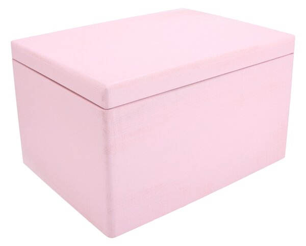 ATMOWOOD Fadoboz fedéllel 40 x 30 x 23 cm - rózsaszín