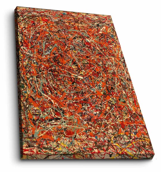 70100FAMOUSART-056 Jackson Pollock velúr vászonkép, 70 x 100 cm