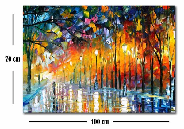 70100FAMOUSART-026 Leonid Afremov velúr vászonkép, 70 x 100 cm