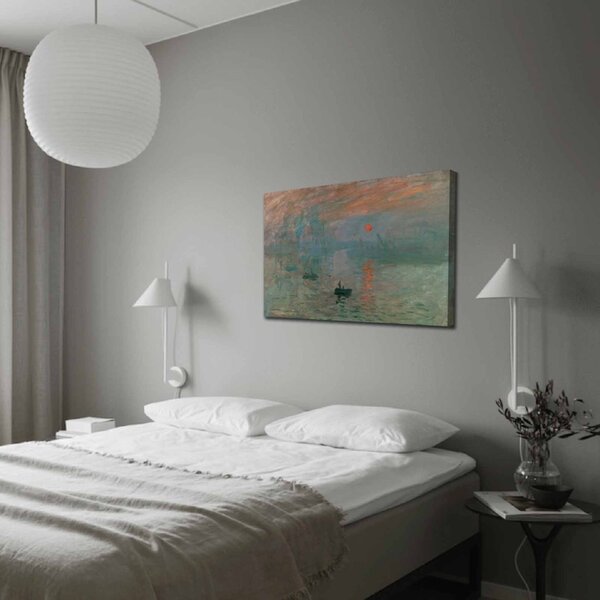 70100FAMOUSART-040 Monet velúr vászonkép, 70 x 100 cm