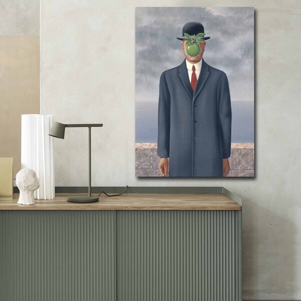 70100FAMOUSART-069 René Magritte velúr vászonkép, 70 x 100 cm