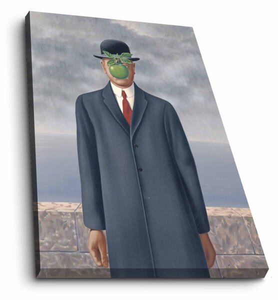 70100FAMOUSART-069 René Magritte velúr vászonkép, 70 x 100 cm