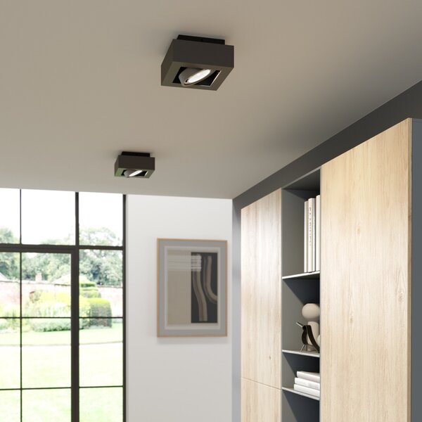 Mennyezeti Lámpa Arcchio, Ronka, dimmable, Szürke, Nappali, Fém, Modern