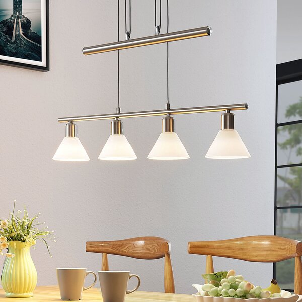 Függőlámpa Lindby, Delira, dimmable, Fémes, Nappali, Fém, Modern
