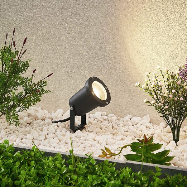 Kültéri Lámpa Lindby, Nielas, dimmable, Szürke, Fém, Modern