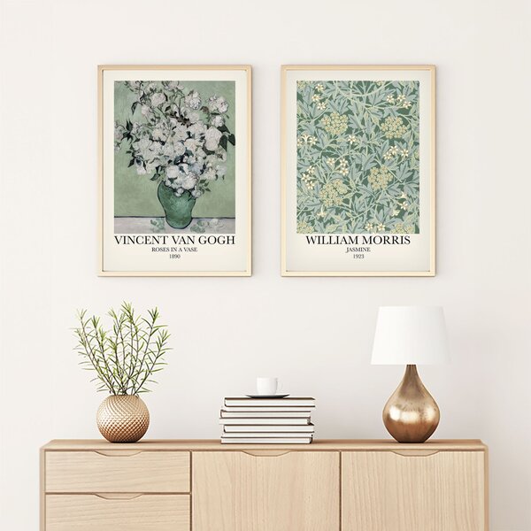 Huhu277 keretezett MDF falikép, 50 x 70 cm, 2 db-os szett