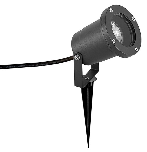 Kültéri Lámpa Lindby, Nielas, dimmable, Szürke, Fém, Modern