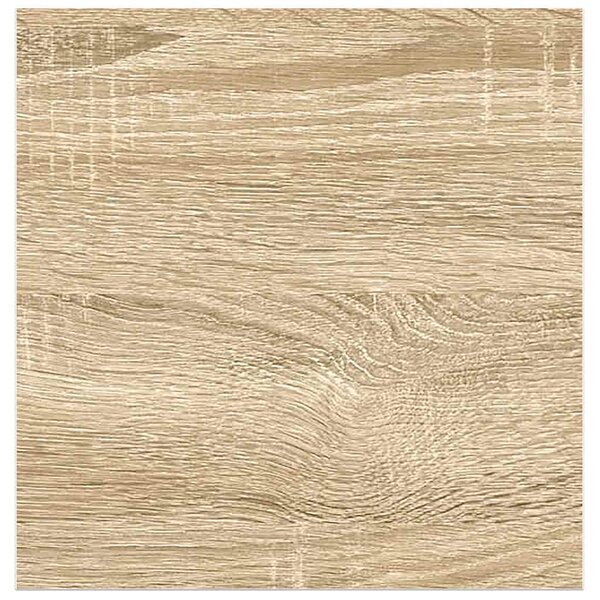 2 db tölgyszínű és fehér MDF lebegő fali polc 23x23,5x3,8 cm