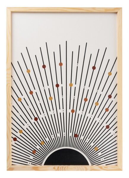 Huhu198 keretezett MDF falikép, 50 x 70 cm, 3 db-os szett