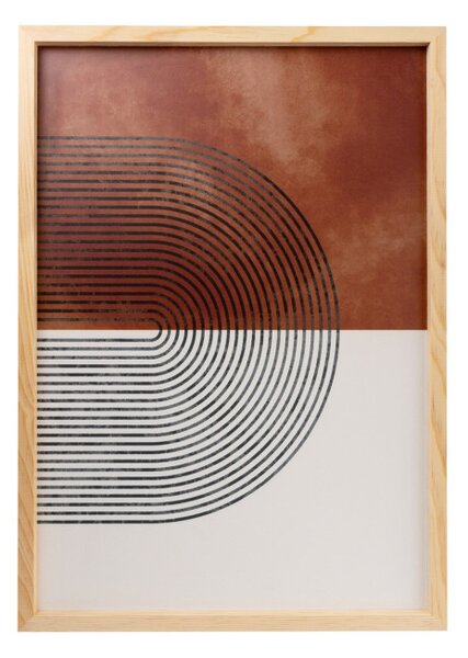 Huhu198 keretezett MDF falikép, 50 x 70 cm, 3 db-os szett