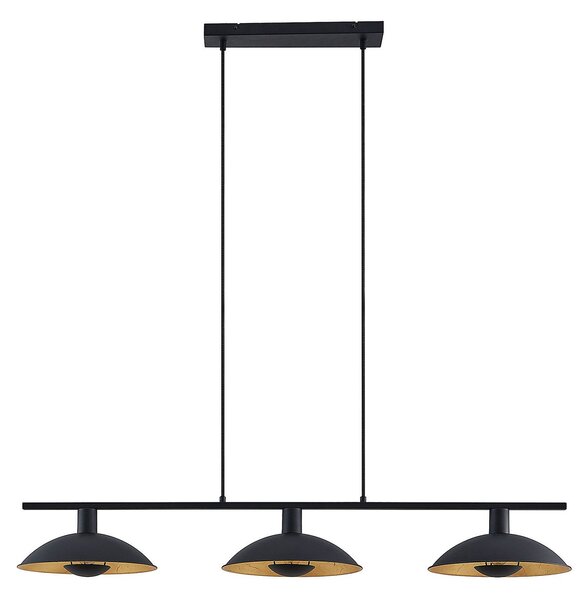 Függőlámpa Lindby, Narisara, dimmable, Fekete, Nappali, Fém, Modern