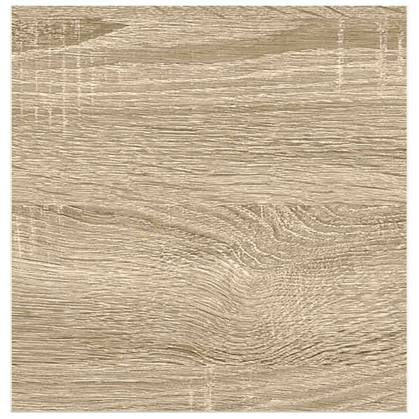 Tölgyszínű és fehér MDF lebegő fali polc 23 x 23,5 x 3,8 cm