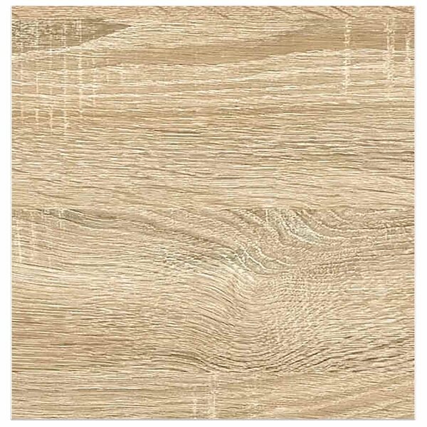 4 db tölgyszínű és fehér MDF lebegő fali polc 23x23,5x3,8 cm