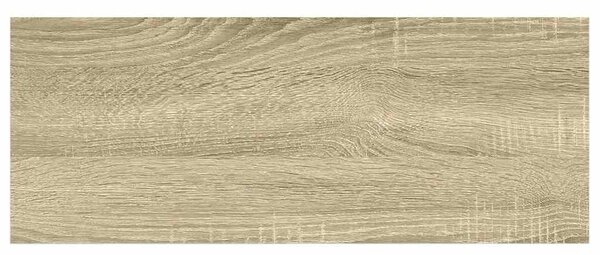 2 db tölgyszínű és fehér MDF lebegő fali polc 60x23,5x3,8 cm