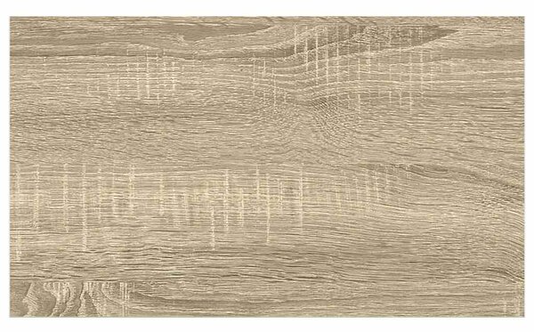 2 db tölgyszínű és fehér MDF lebegő fali polc 40 x 23 x 3,8 cm