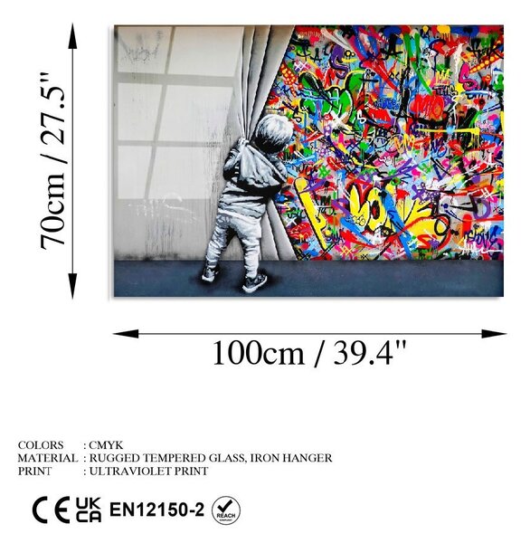 UV-782 edzett üvegkép, 70 x 100 cm