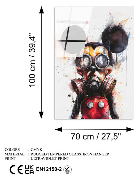 UV-1213 edzett üvegkép, 70 x 100 cm