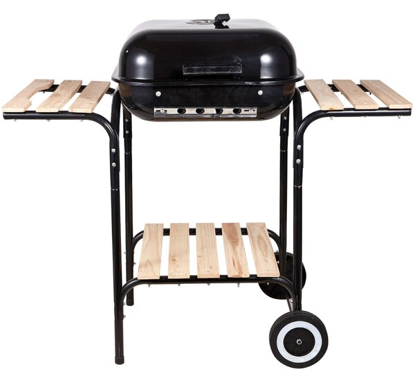 Landgraf faszenes Grill polcokkal - barna-fekete