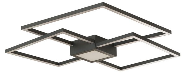 Mennyezeti Lámpa Lindby, Duetto, dimmable, Fekete, Nappali, Fém, Modern