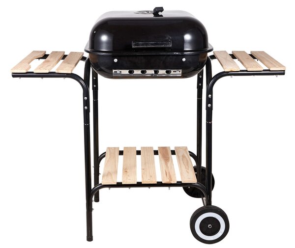 Landgraf faszenes Grill polcokkal - barna-fekete