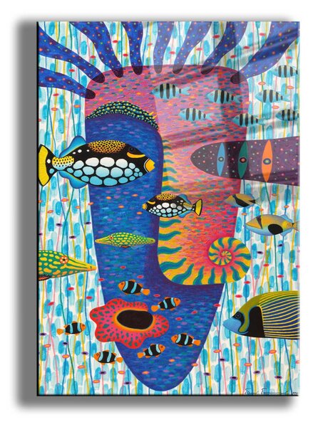 Camtbl-025 edzett üvegkép, 50 x 70 cm