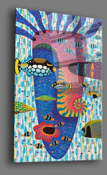 Camtbl-025 edzett üvegkép, 50 x 70 cm