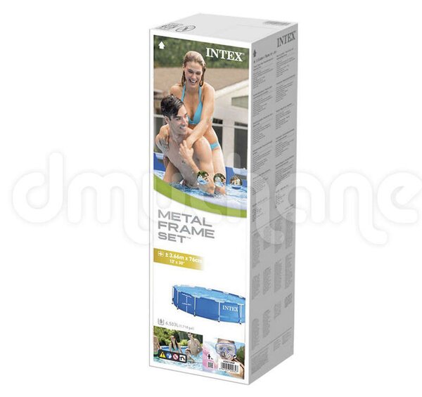 Intex Rack Fémvázas medence, javító készlettel 366x76cm (28210)