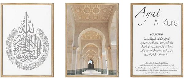 Artsycllct5 keretezett MDF falikép, 3 db-os szett