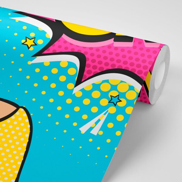 Tapéta pop art stílusban - OMG!