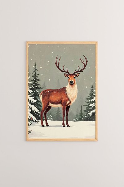 Nwyearsngmdl11 keretezett MDF falikép, 33 x 48 cm