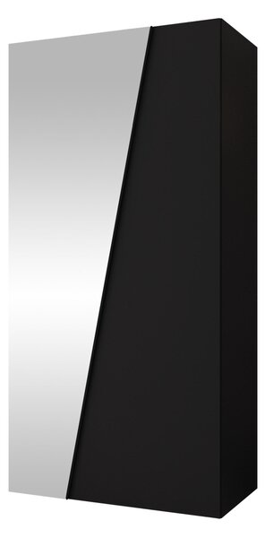Gardróbszekrény Hartford 633, Laminált forgácslap, 202x100x50cm, Fekete