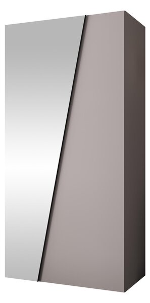 Gardróbszekrény Hartford 633, Laminált forgácslap, 202x100x50cm, Kasmír, Fekete