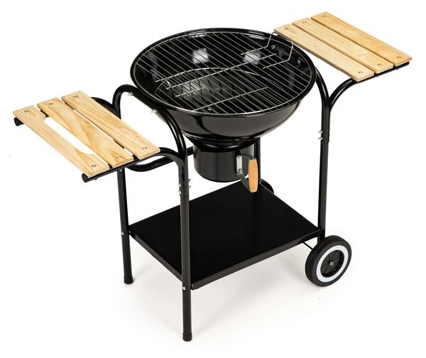 Kerti grill fedéllel és polcokkal