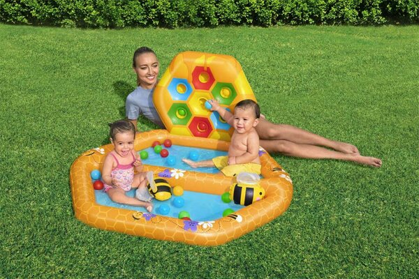 Bestway felfújható méhecskés medence gyerekeknek 127x119x61 cm