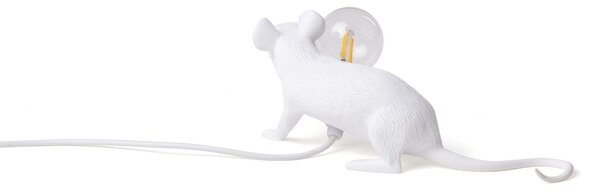 Asztali lámpa SELETTI, Mouse Lamp Valentine, Fehér, Nappali, Műanyag, Dizájn