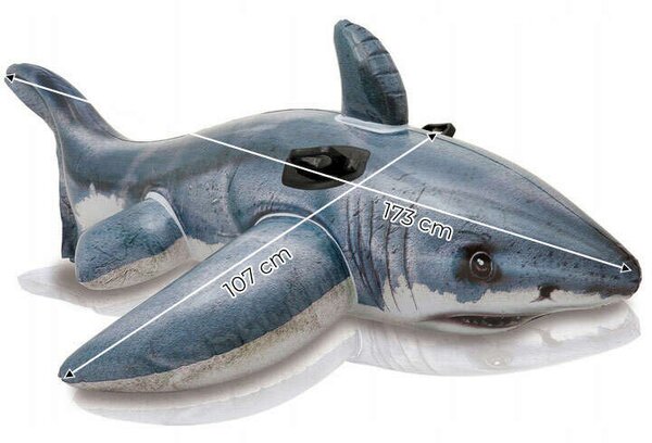 Intex Great White Shark felfújható Lovagló - Cápa 107x173cm (57525NP)