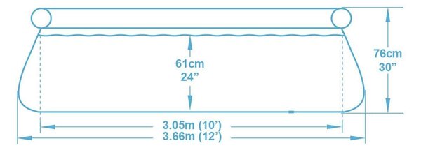 Bestway 57443 Fast Set Kör medence (366 x 76 cm)