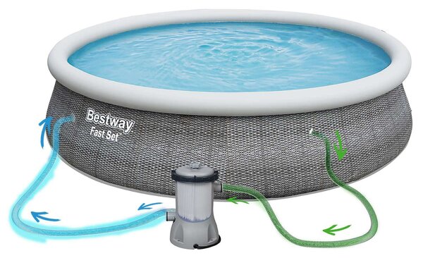 Bestway 57443 Fast Set Kör medence (366 x 76 cm)