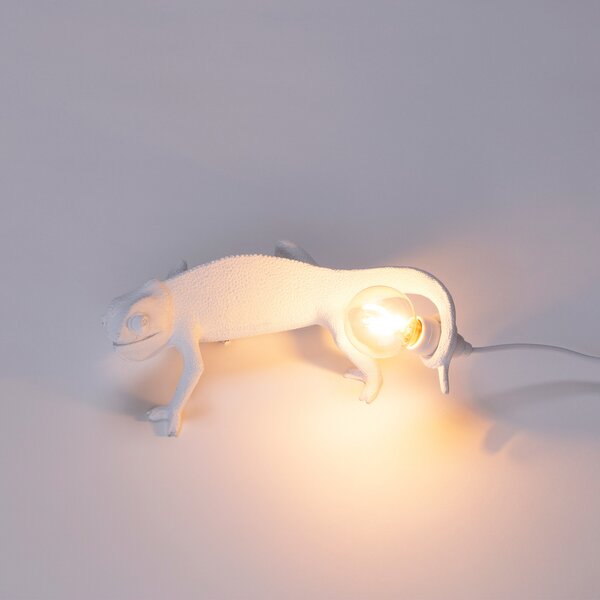 Asztali lámpa SELETTI, Chameleon Lamp Going Up, Fehér, Nappali, Műanyag, Dizájn
