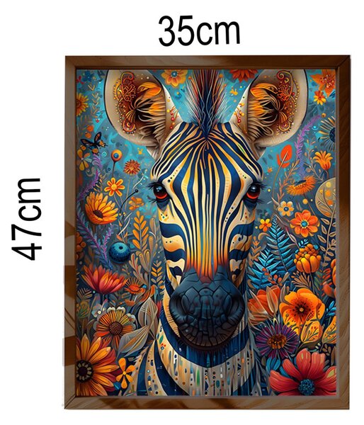 AI136 keretezett MDF falikép, 35 x 47 cm