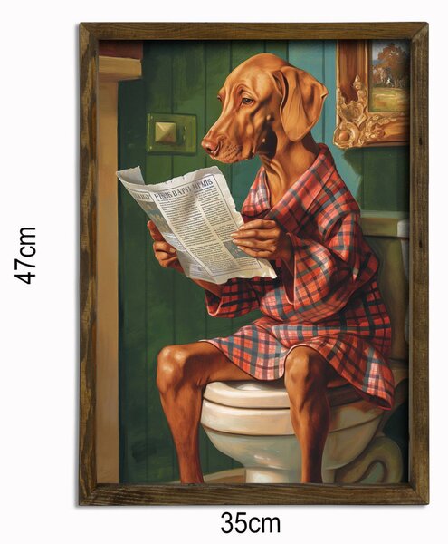 AI006 keretezett MDF falikép, 35 x 47 cm