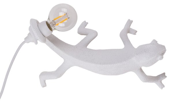 Asztali lámpa SELETTI, Chameleon Lamp Going Down, Fehér, Nappali, Műanyag, Dizájn