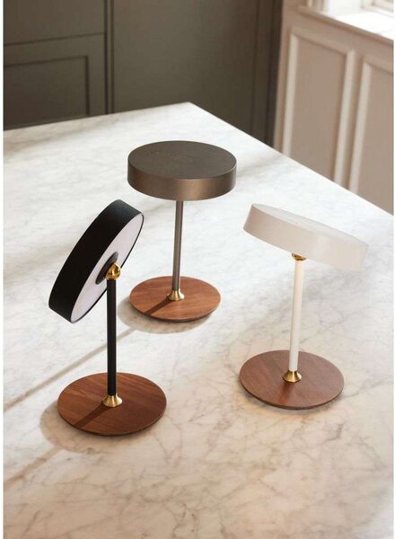 Asztali lámpa Halo Design, dimmable, Fekete, Nappali, Fém