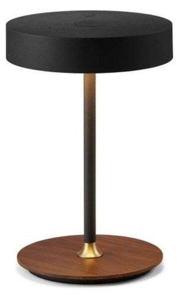 Asztali lámpa Halo Design, dimmable, Fekete, Nappali, Fém