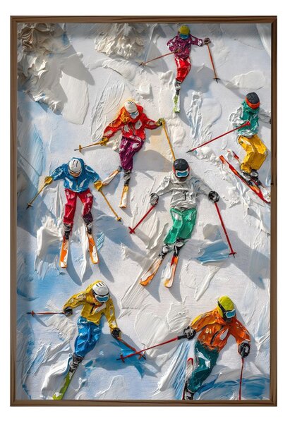 HUM075 keretezett MDF falikép, 50 x 70 cm